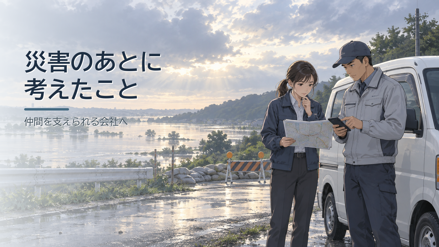 佐倉市の浸水被害を受けて。災害のとき、仲間を支えられる会社でありたい